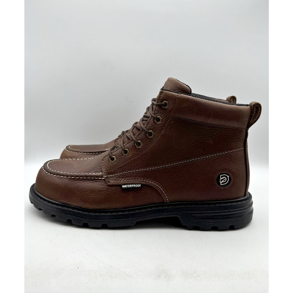 DieHard Mens Tundra Moc Toe Work Boots US 13 M Brown Leather Waterproof CT NIB main image 6